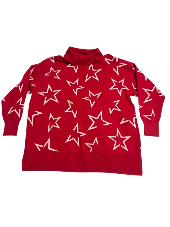 Lane Bryant Sweaters - LIVI for Lane Bryant Red & White Star Sweater, Size 18/20